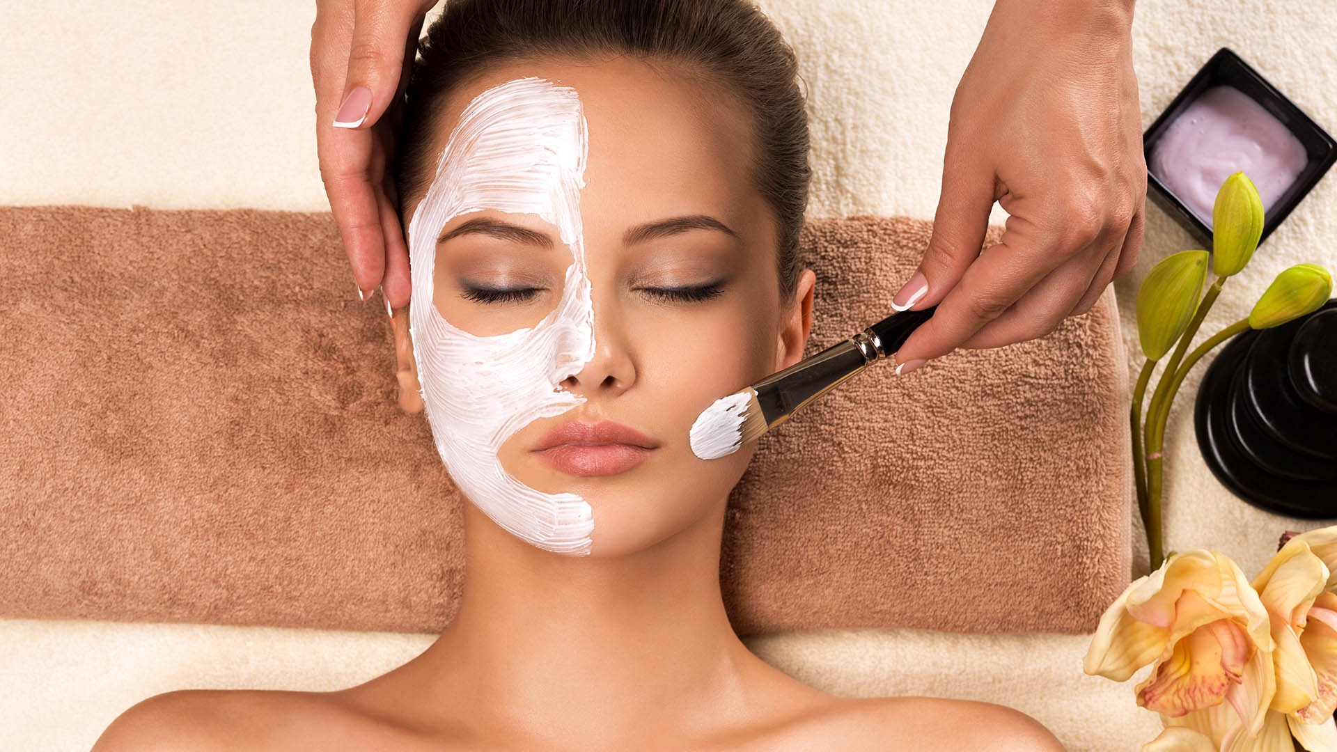 Facial spa treatment at Harmony Spa